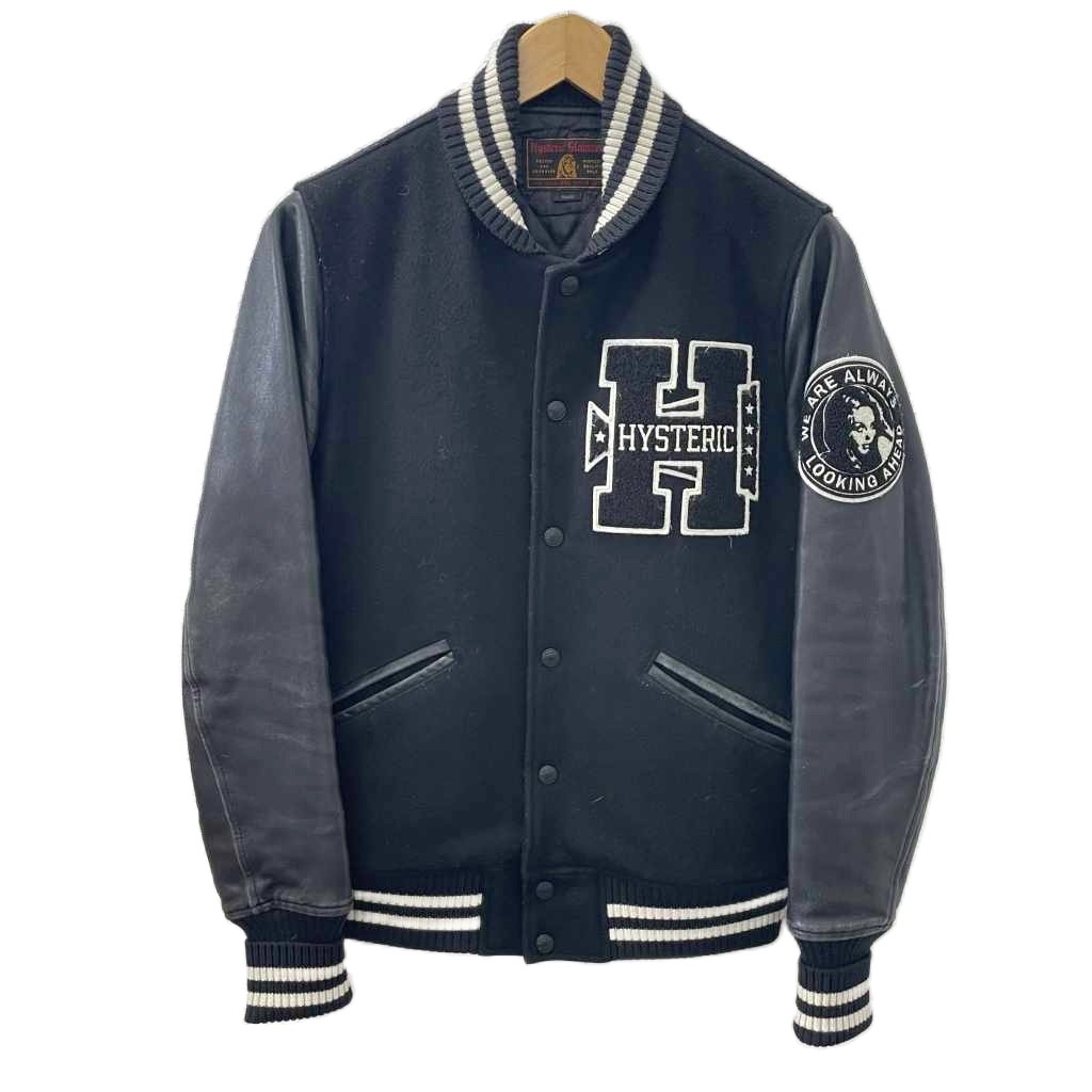 ヒステリックグラマー HYSTERIC GLAMOUR 14AW H COLLEGE スタジャン 袖 