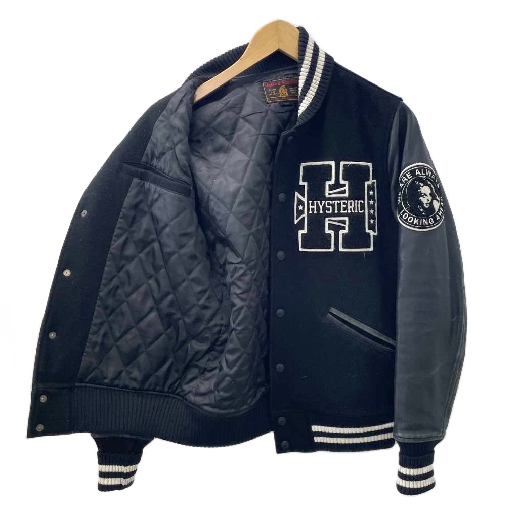 ヒステリックグラマー HYSTERIC GLAMOUR 14AW H COLLEGE スタジャン 袖 