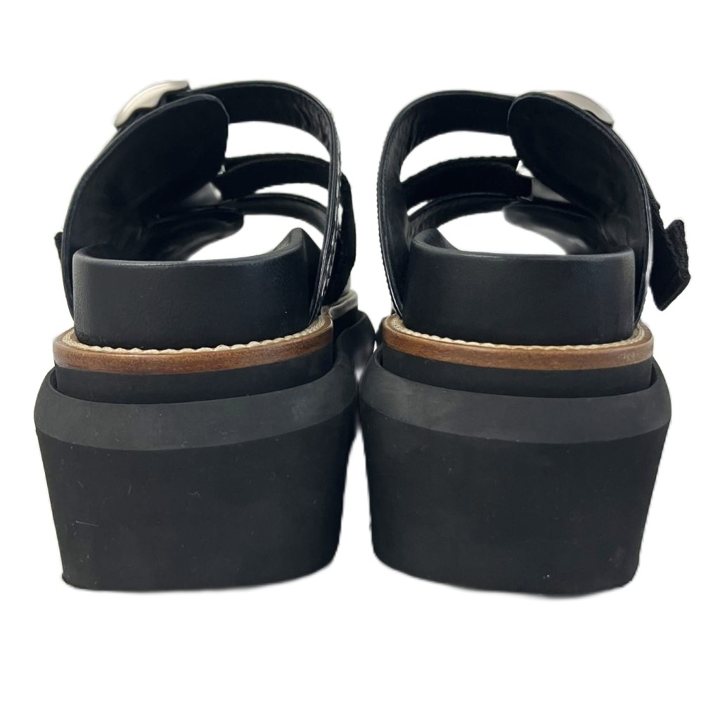 サカイ sacai 23SS Wingtip Sandals サンダル 厚底 レザー 黒