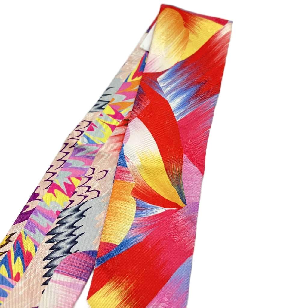 エルメス HERMES 美品 スカーフ ツイリー 京都マーブル シルク タトゥ