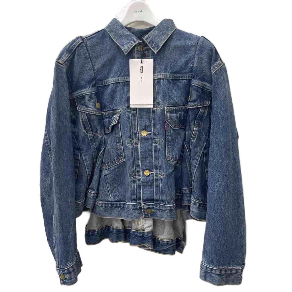 Sacai 変形デニムジャケット 専用 sacai Gジャン 変形 ジップデザイン