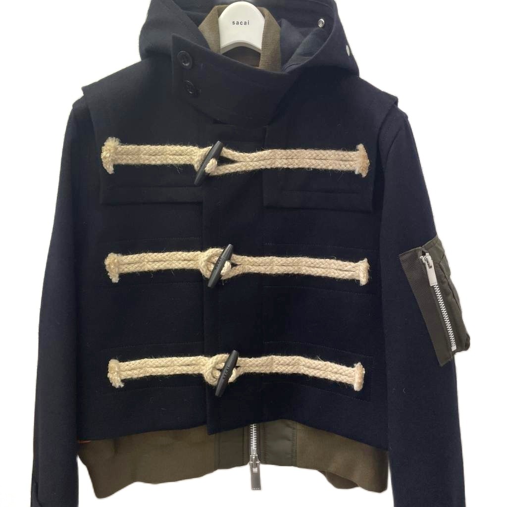 未使用品 サカイ sacai タグ付き 25AW Wool Melton Blouson メルトン 