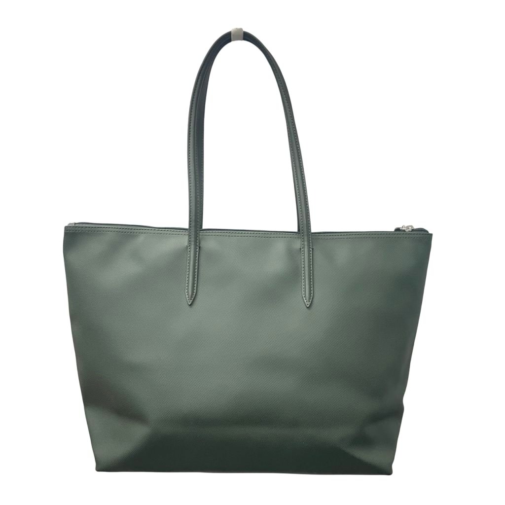 未使用品 ラコステ LACOSTE タグ付き プチピケ ラージ トートバッグ 緑
