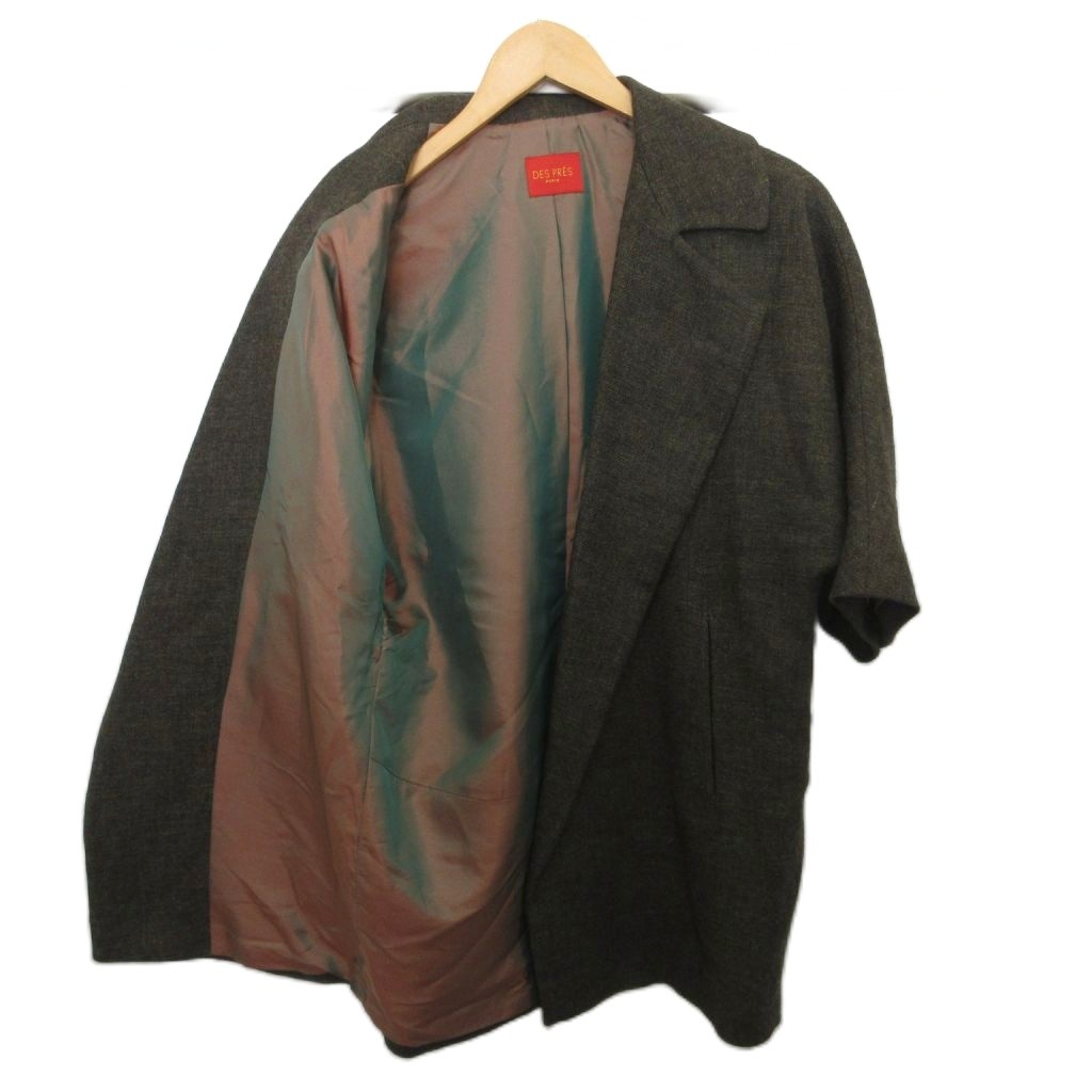 デプレ DES PRES トゥモローランド コート ジャケット 毛 L カーキ