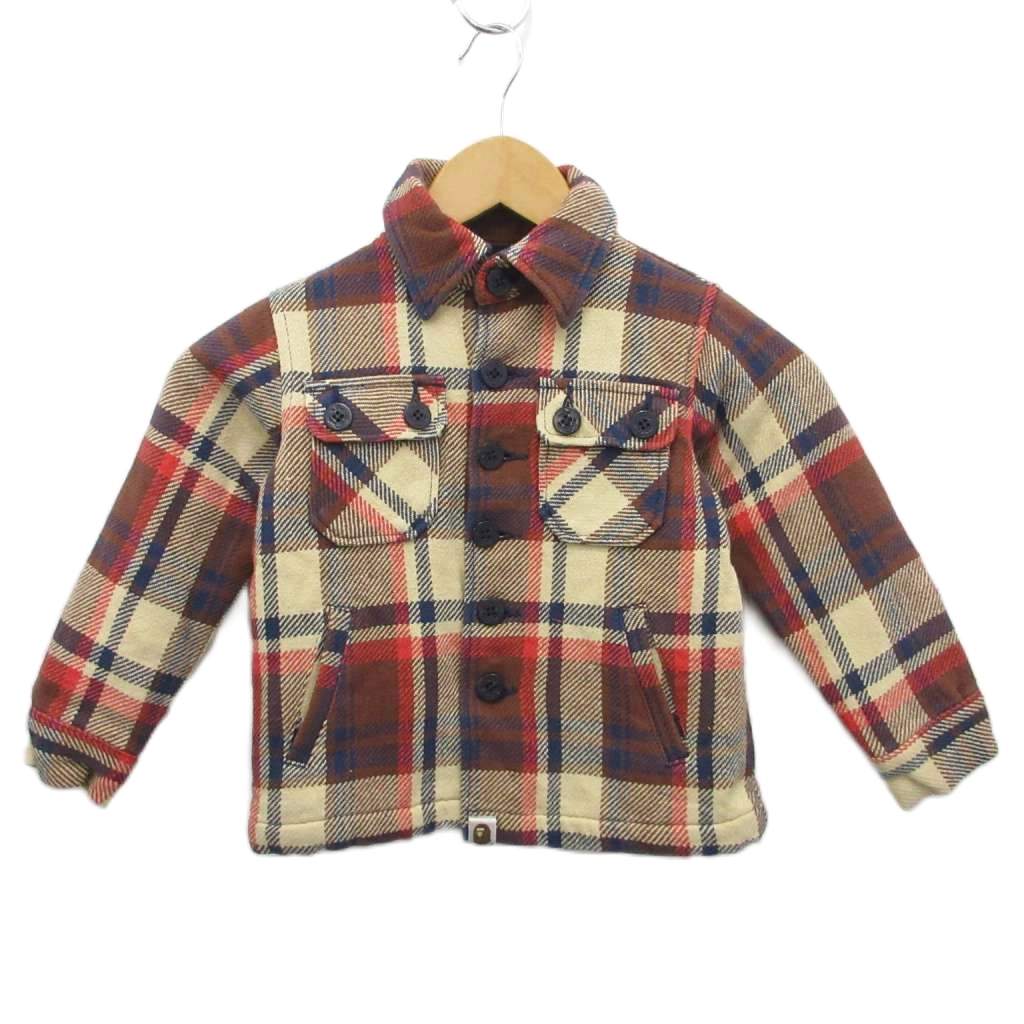 アベイシングエイプ A BATHING APE シャツジャケット ネルシャツ 長袖 