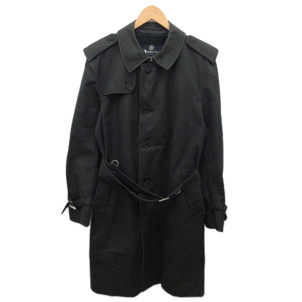 送料無料 美品 Aquascutum アクアスキュータム ロング トレンチコート Aquascutum アクアスキュータム トレンチコート トレンチ コート