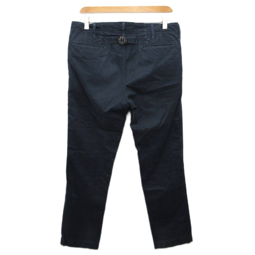ビズビム VISVIM チノパンツ ストレート シンチバッグ メタルボタン 
