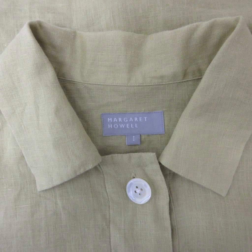 マーガレットハウエル MARGARET HOWELL LINEN VOILE シャツ 半袖 麻