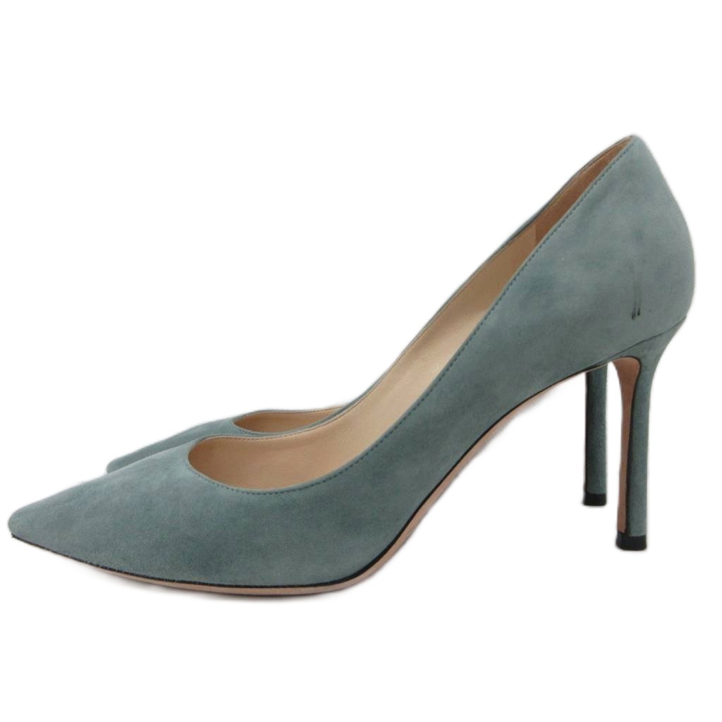 ジミーチュウ　パンプス　ポインテッドトゥ　スエード　ハイヒール　サイズ37 JIMMY CHOO（ジミー チュウ）ドット柄ポインテッドトゥパンプス