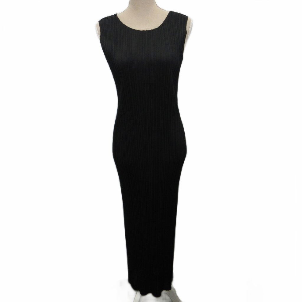 プリーツプリーズ PLEATS PLEASE 美品 BASICS プリーツワンピース 