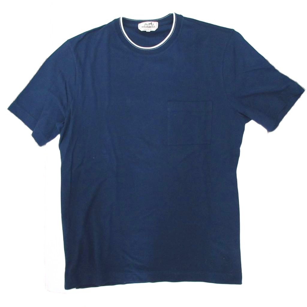 HERMES エルメス　Tシャツ ディテール サドルステッチ エルメス HERMES サドルステッチTシャツ カットソー 半袖 Hロゴ ロゴ