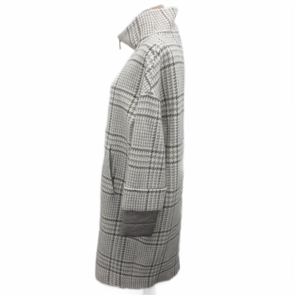 ヘルノ HERNO 美品 2020年製 スタンドカラーコート 中綿コート グレン