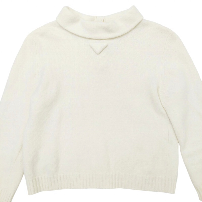 PRADA ホワイト ハイネック トップス PRADA ホワイト ハイネック