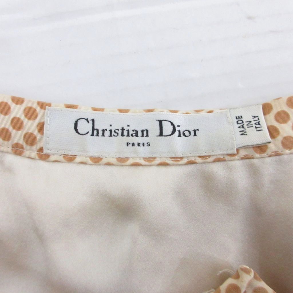 クリスチャンディオール Christian Dior シルク100% フレアスカート
