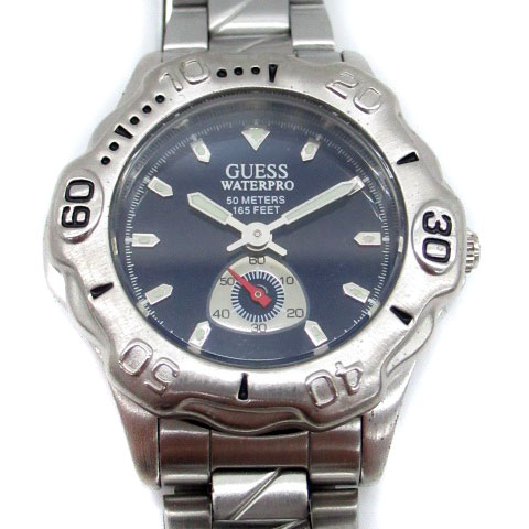 ゲス GUESS ウォータープロ WATERPRO 腕時計 ウォッチ クォーツ 3針  
