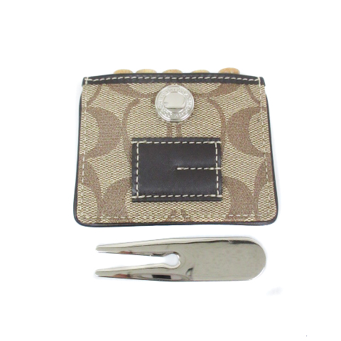未使用品 コーチ COACH ゴルフポーチ ケース ティー ボールマーカー  