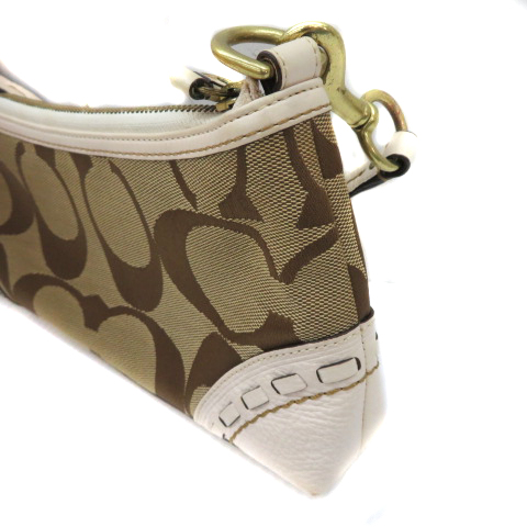 コーチ COACH ハンドバッグ ミニバッグ シグネチャー スエード レザー