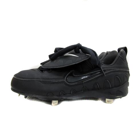 NIKE - NIKE 野球 スパイク ブラック 黒 軽量 ミドルカット 27㎝ NIKE 野球 スパイク ブラック 黒 軽量 ミドルカット 金具 26