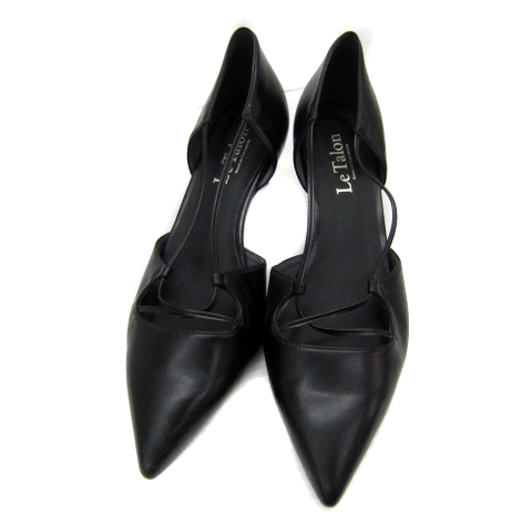 ルタロン Le Talon レースアップセパレートパンプス ローヒール ポイン