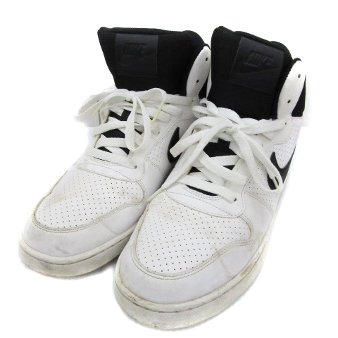 NIKE　ナイキ　コートバーロウ　ミッド　SL　29cm ホワイト×ブラック ナイキ NIKE コートバーロウミッド COURT BOROUGH MID SL