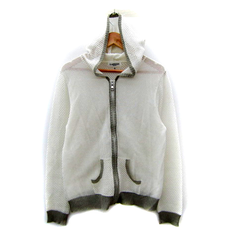 LANVIN ランバン パーカー M 白 【古着】【中古】（ランバン スポール  
