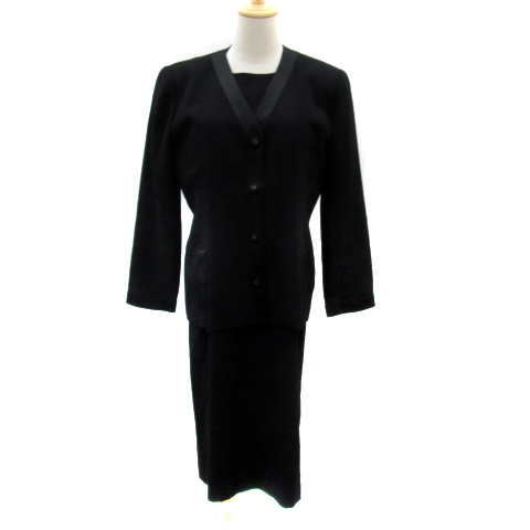 ハーディエイミス HARDY AMIES ブラックフォーマル ノーカラー  