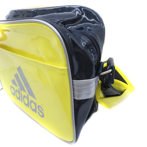 アディダス adidas エナメルスポーツバッグ ネイビー 新品 くい