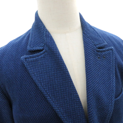 刺し子　ネイビー テーラードジャケット HON-AI NIJYUORI SASHIKO SERIES | BLUE BLUE JAPAN | ブルーブルー