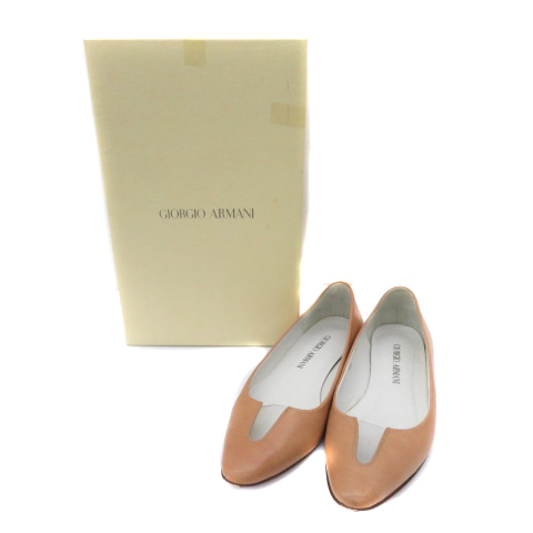 GIORGIO ARMANI パンプス ベージュ 4105025A0019 ジョルジオアルマーニ GIORGIO ARMANI パンプス ローヒール