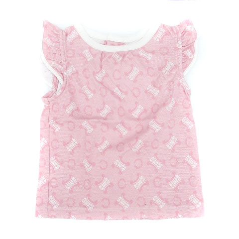 CELINE セリーヌ Tシャツ マカダム トリオンフ　カットソー ピンク CELINE セリーヌ Tシャツ マカダム トリオンフカットソー ピンク
