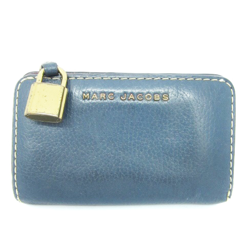 MARC JACOBS THE WALLET 水色 二つ折り財布 Amazon | [マークジェイコブス] 財布 二つ折り財布 レザー ザ
