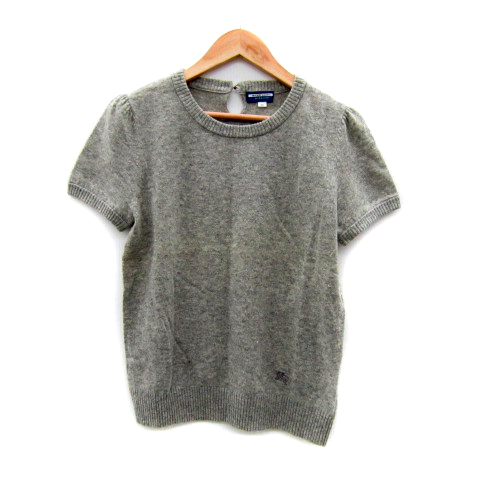 美品 バーバリーブルーレーベル サマーニット アンサンブル 38 オフホワイト 美品 バーバリーブルーレーベル サマーニット アンサンブル 38