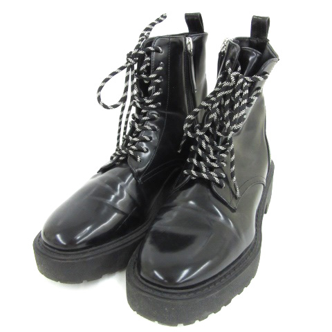 ZARAボリュームレースアップブーツ ZARA ボリュームレースアップブーツ43