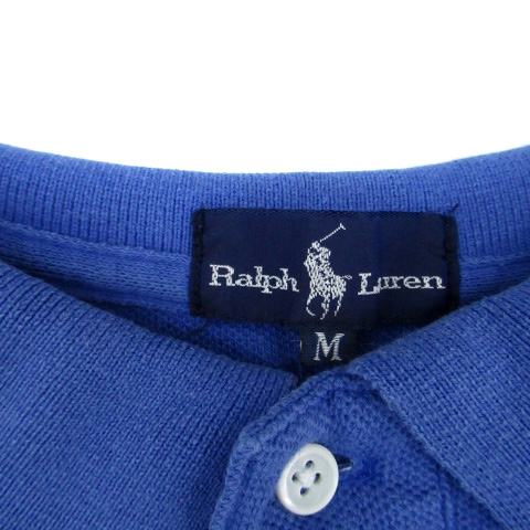 ラルフローレン ポロ ポロシャツ 新品 未使用 M メンズ レディース 青 ラルフローレン RALPH LAUREN ポロシャツ ポロカラー 半袖 ロゴ