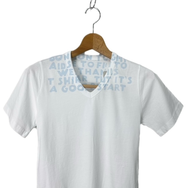 未使用品 メゾンマルジェラ Maison Margiela エイズTシャツ V