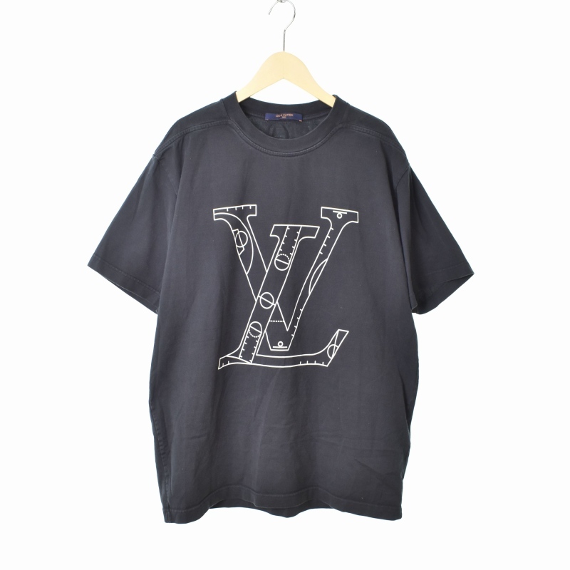 ルイヴィトン LOUIS VUITTON ×NBA 21SS LVロゴプリント Tシャツ 半袖 L 