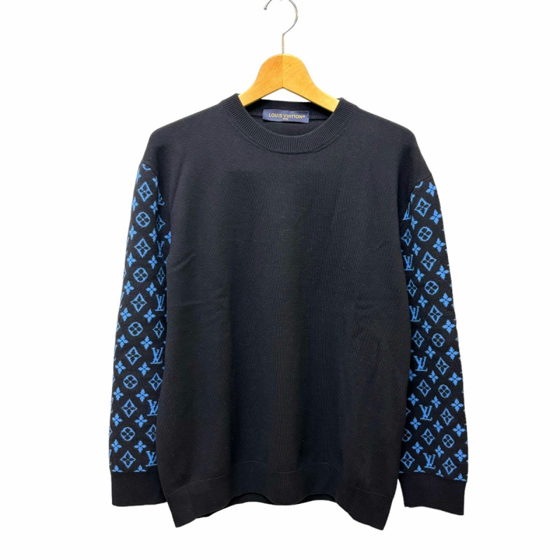 ルイヴィトン LOUIS VUITTON 23SS Monogram Sleeve CrewNeck Knit 