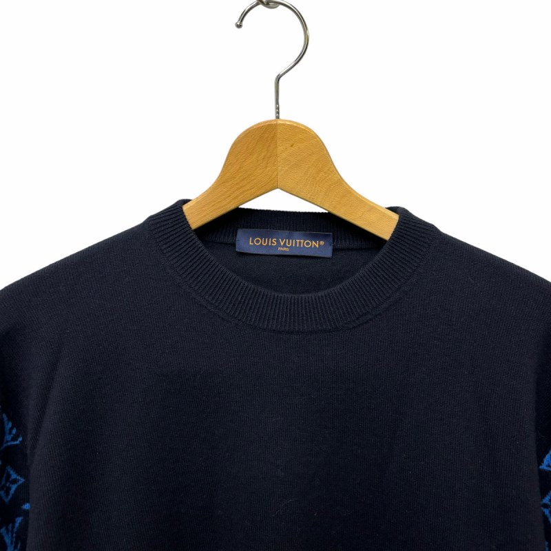 ルイヴィトン LOUIS VUITTON 23SS Monogram Sleeve CrewNeck Knit 