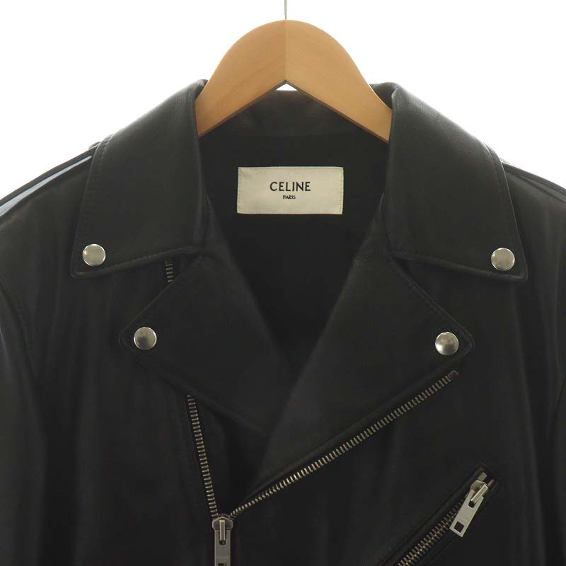 CELINE HOMME 23SS 黒 セリーヌ レザーブルゾン 50 CELINE HOMME 23SS 黒 セリーヌ レザーブルゾン 50 S CELINE(セリーヌ