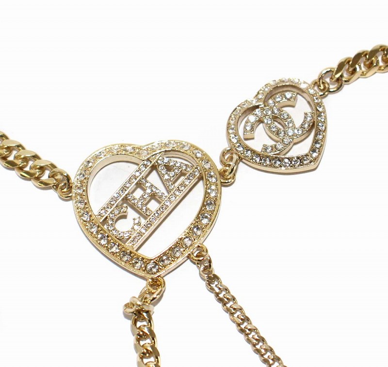 シャネル CHANEL C23B チェーンベルト ハート ココマーク ロゴ ライン 