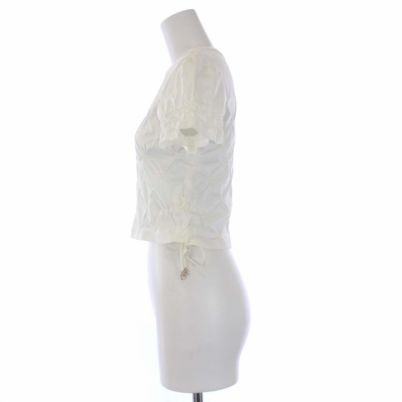 シャネル CHANEL 23SS ラインストーンチャーム付き クロップド