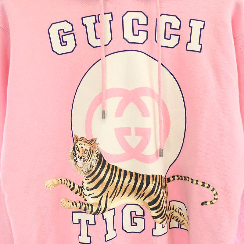 グッチ GUCCI ロゴタイガープリントパーカー 長袖 プルオーバー XXS 