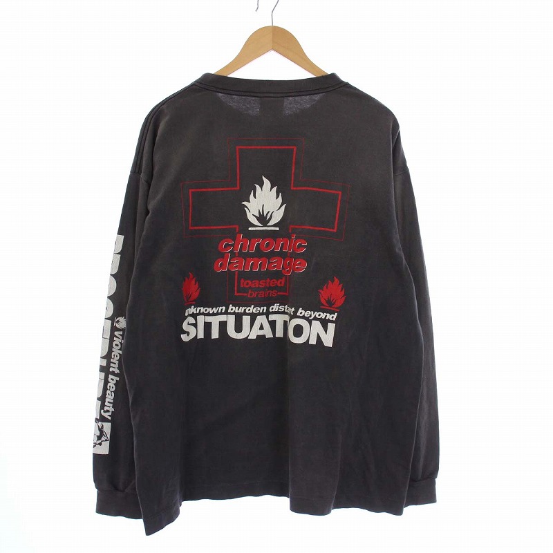 SAINT MXXXXXX LS TEE薄ピンク tee 長袖 ロンT セントマイケル ロングT