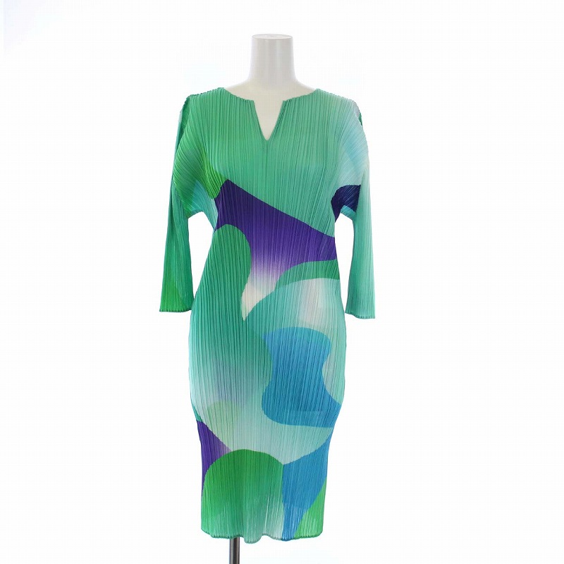 未使用品 プリーツプリーズ PLEATS PLEASE イッセイミヤケ ひざ丈  