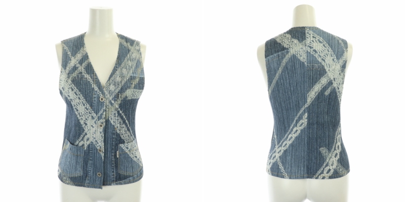 プリーツプリーズ PLEATS PLEASE イッセイミヤケ セットアップ デニム  