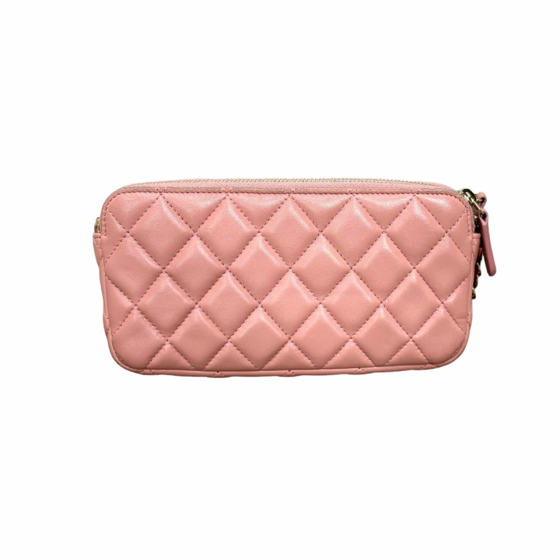 CHANELマトラッセ　 ピンク 斜めがけウォレット 楽天市場】CHANEL シャネル マトラッセ チェーンウォレット