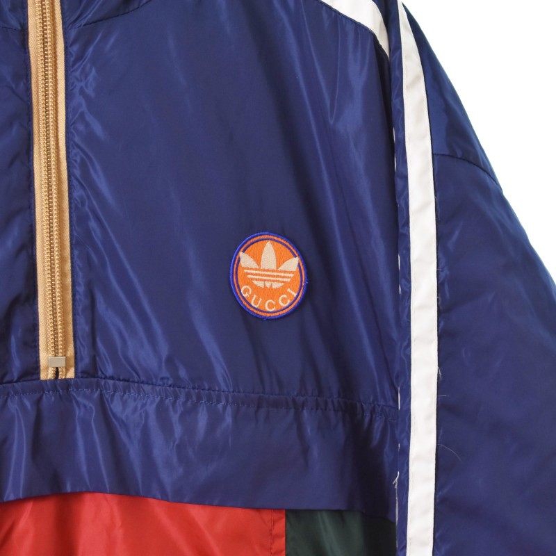 adidas✖️GUCCI パラシュートパーカー/アディダス グッチ GUCCI - 【GUCCI】adidas x Gucci パラシュート ジャケット 48の