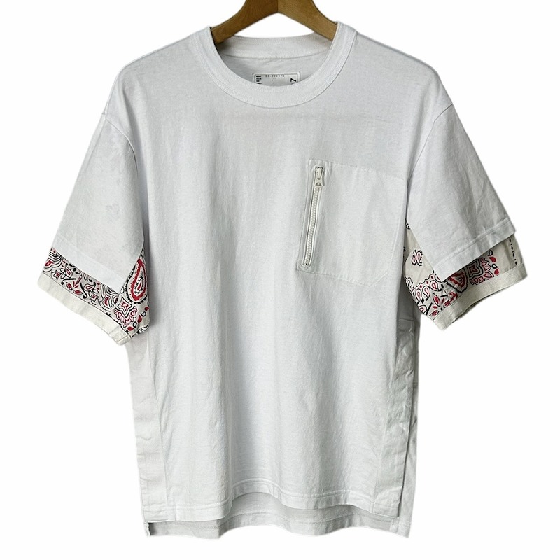 サカイ sacai 22SS Bandana Print T-Shirt バンダナプリントTシャツ 