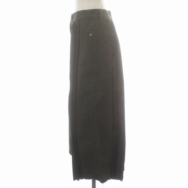 サカイ sacai 22SS デニムミックスプリーツ切替スカート ロング 22  