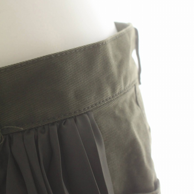 サカイ sacai 22SS デニムミックスプリーツ切替スカート ロング 22  